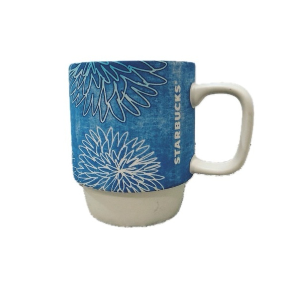 Starbucks Floral Stacking Mug in Blue